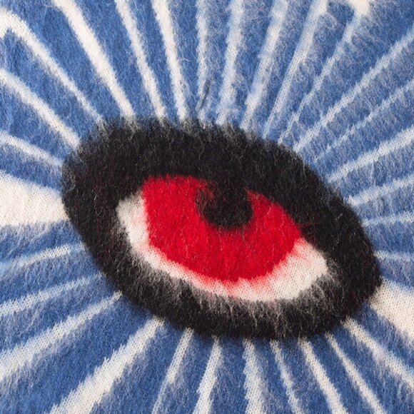 House of Errors  White Mystical Eye Knit Sweater - Picture 4 of 6